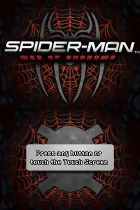 Spider-Man - Web of Shadows (Europe) (En,Fr,De) screen shot title